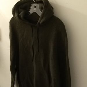 GAP cotton blend knit chunky hoody sweater